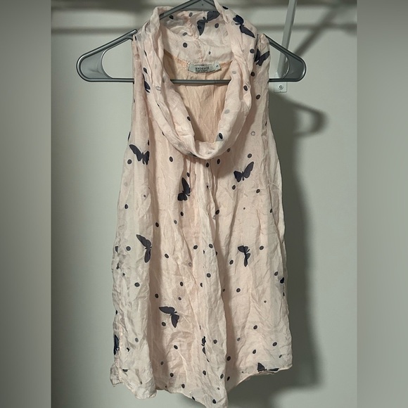 Tendenze Tops - Butterfly Print Pink Tank Top